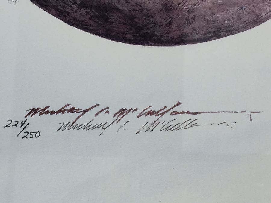 JUST ADDED - Framed And Nicely Matted Signed On Front And Back Limited Edition 224 Of 250 Print Showing Native American Pottery By Michael C. McCullough [Photo 3]