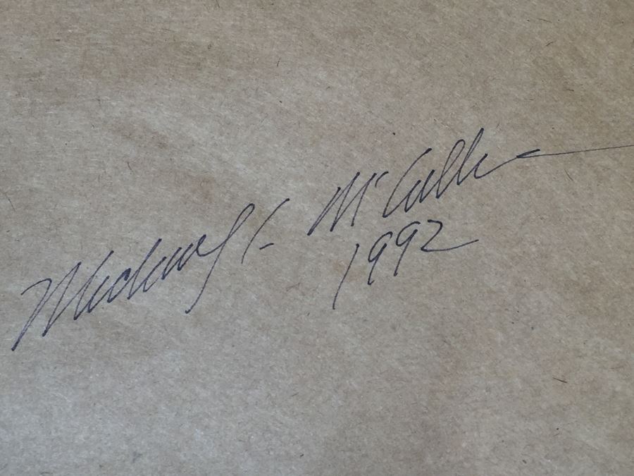 JUST ADDED - Framed And Nicely Matted Signed On Front And Back Limited Edition 224 Of 250 Print Showing Native American Pottery By Michael C. McCullough [Photo 18]