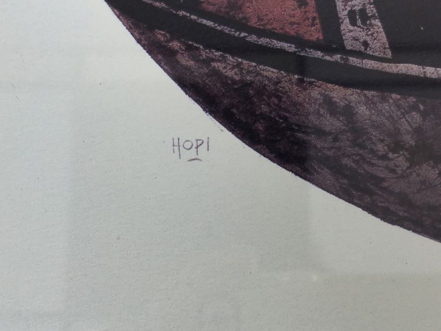 JUST ADDED - Framed And Nicely Matted Signed On Front And Back Limited Edition 224 Of 250 Print Showing Native American Pottery By Michael C. McCullough [Photo 5]