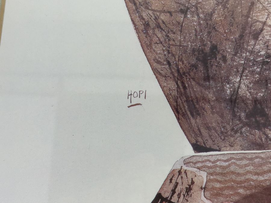 JUST ADDED - Framed And Nicely Matted Signed On Front And Back Limited Edition 224 Of 250 Print Showing Native American Pottery By Michael C. McCullough [Photo 6]