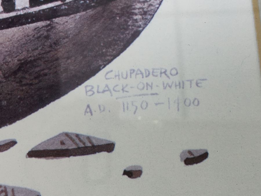 JUST ADDED - Framed And Nicely Matted Signed On Front And Back Limited Edition 224 Of 250 Print Showing Native American Pottery By Michael C. McCullough [Photo 13]