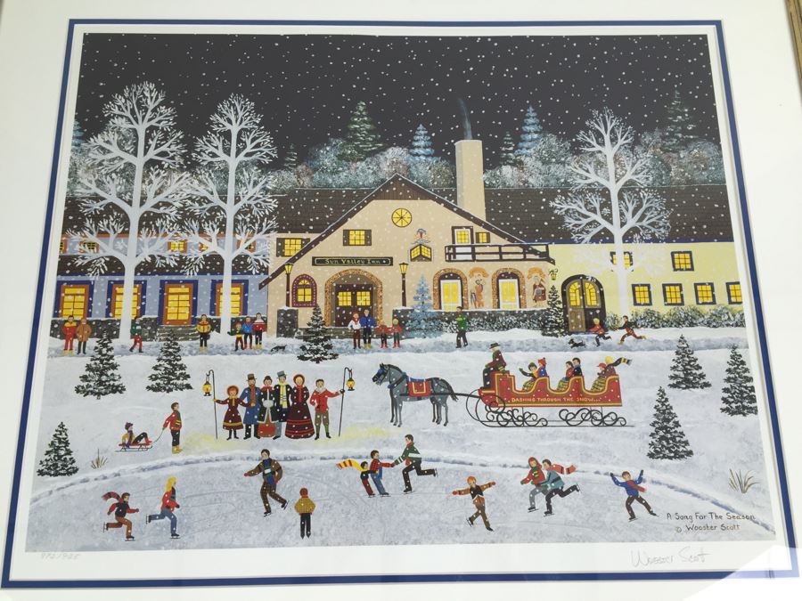 JUST ADDED - Jane Wooster Scott Offset Lithograph Signed By Artist 'A Song For The Season' Limited Edition 872 Of 925 [Photo 4]