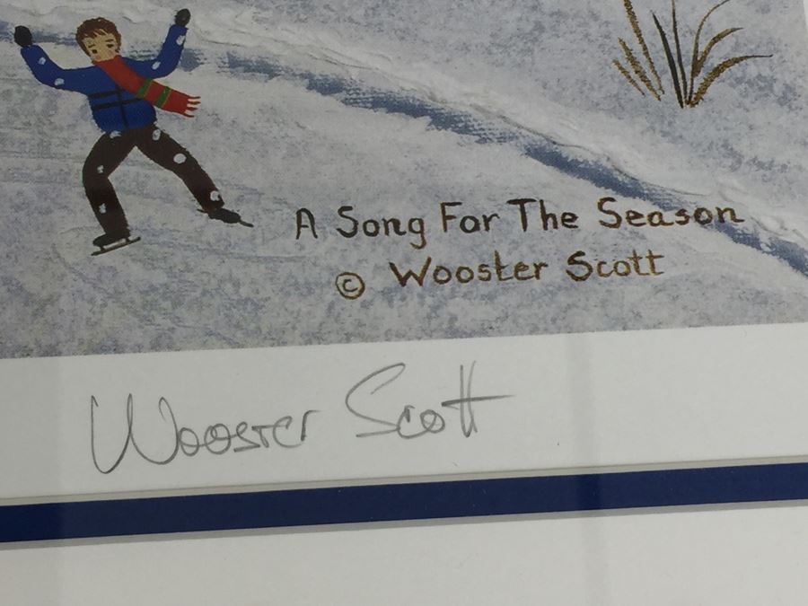 JUST ADDED - Jane Wooster Scott Offset Lithograph Signed By Artist 'A Song For The Season' Limited Edition 872 Of 925 [Photo 3]