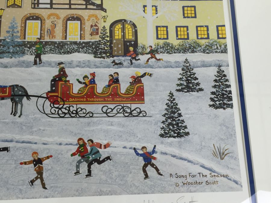 JUST ADDED - Jane Wooster Scott Offset Lithograph Signed By Artist 'A Song For The Season' Limited Edition 872 Of 925 [Photo 6]