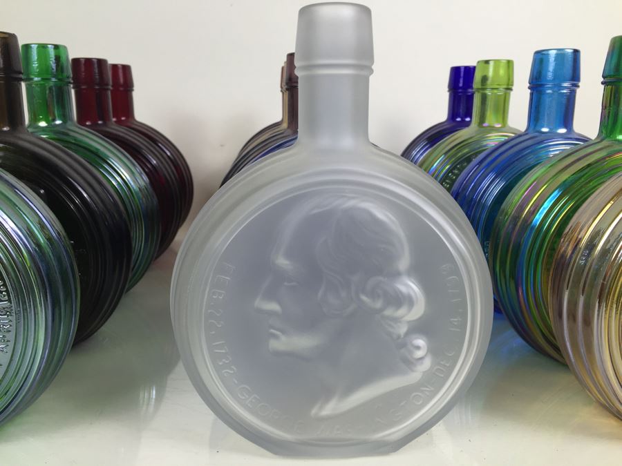 JUST ADDED - (15) Huge Collection Of Wheaton, NJ Presidential Glass Bottles First Edition [Photo 2]