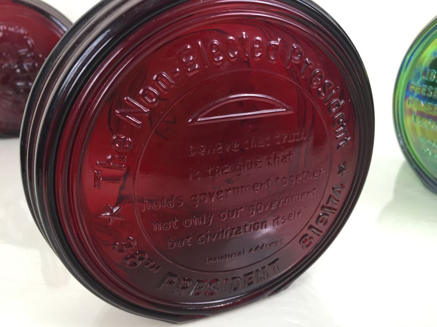 JUST ADDED - (15) Huge Collection Of Wheaton, NJ Presidential Glass Bottles First Edition [Photo 31]