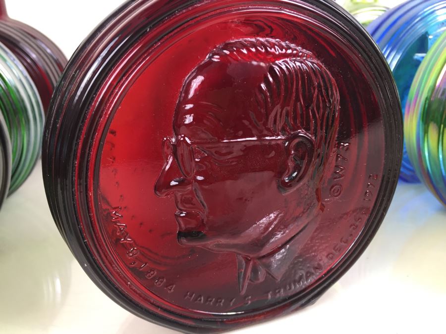 JUST ADDED - (15) Huge Collection Of Wheaton, NJ Presidential Glass Bottles First Edition [Photo 12]