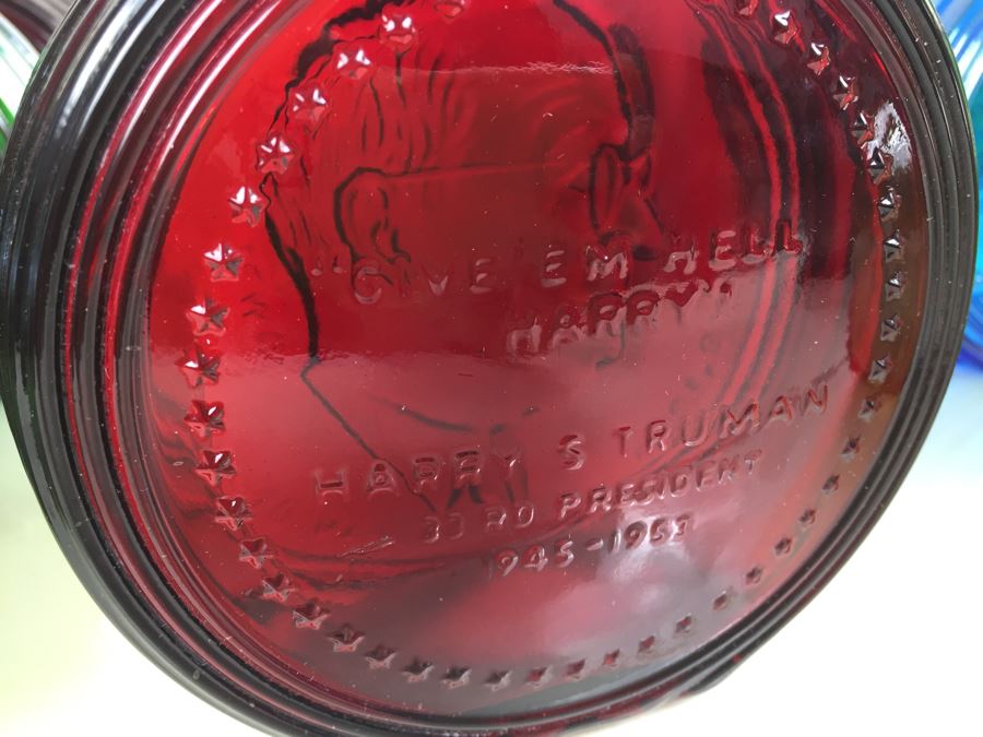 JUST ADDED - (15) Huge Collection Of Wheaton, NJ Presidential Glass Bottles First Edition [Photo 13]