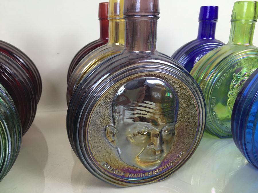 JUST ADDED - (15) Huge Collection Of Wheaton, NJ Presidential Glass Bottles First Edition [Photo 7]