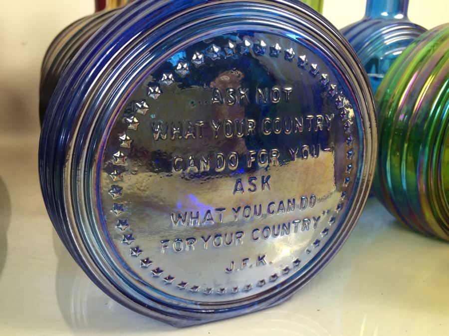 JUST ADDED - (15) Huge Collection Of Wheaton, NJ Presidential Glass Bottles First Edition [Photo 6]