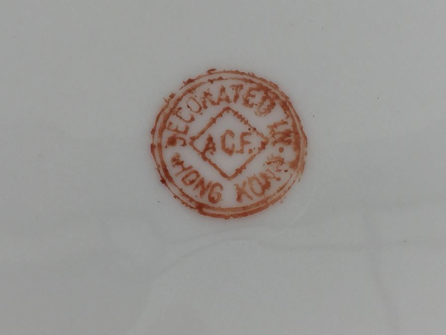 JUST ADDED - Pair Of A.C.F. Japanese Porcelain Ware Decorated in Hong Kong [Photo 13]