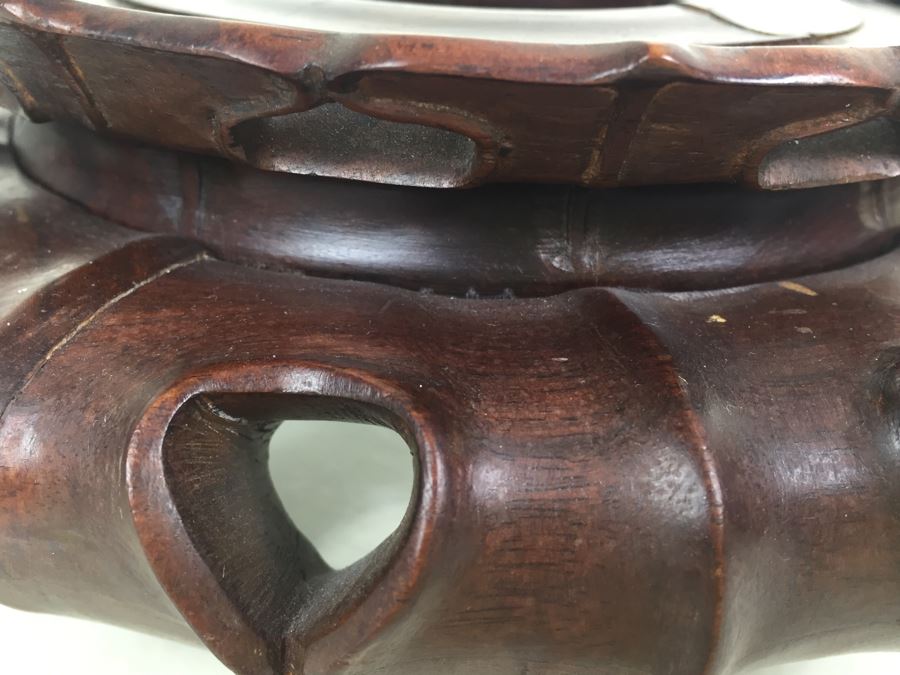JUST ADDED - (8) Vintage Rosewood Carved Stands [Photo 26]
