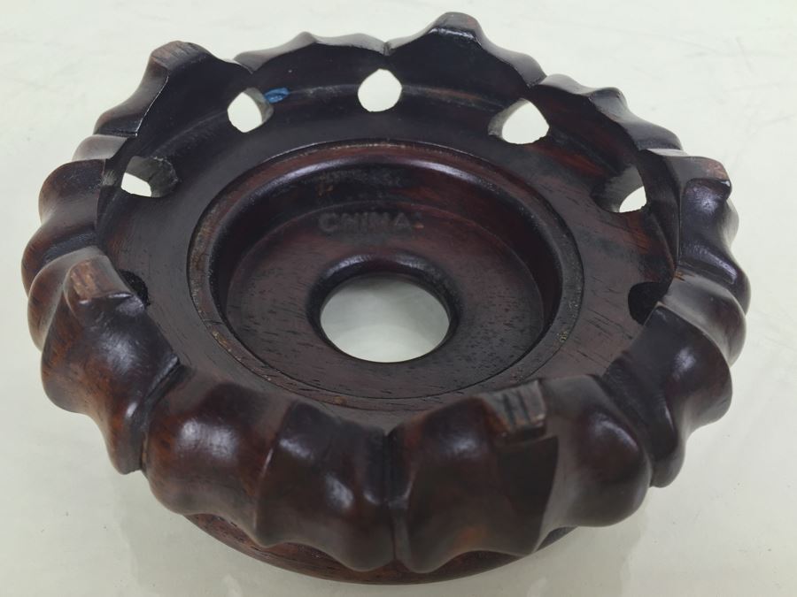 JUST ADDED - (8) Vintage Rosewood Carved Stands [Photo 31]