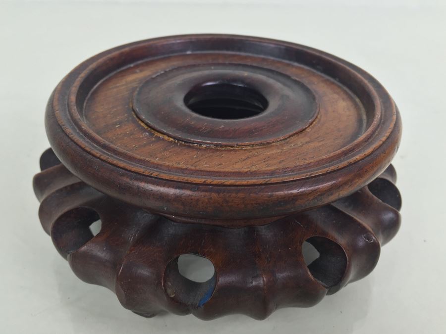 JUST ADDED - (8) Vintage Rosewood Carved Stands [Photo 30]