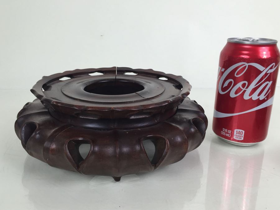 JUST ADDED - (8) Vintage Rosewood Carved Stands [Photo 23]