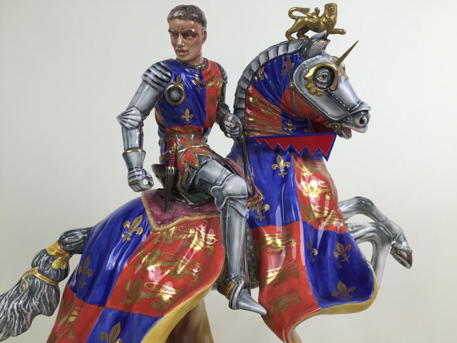 JUST ADDED - RARE Royal Doulton Henry V At Agincourt HN 3947 Prestige 1997 Signed By Michael Doulton Had $35,000 Price Tag [Photo 11]
