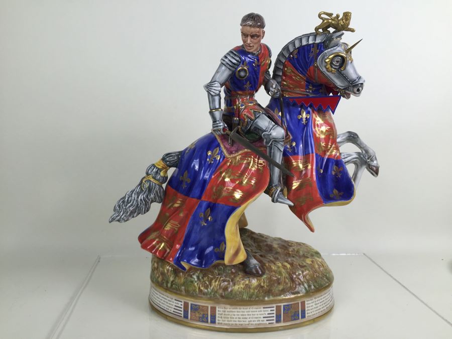 JUST ADDED - RARE Royal Doulton Henry V At Agincourt HN 3947 Prestige 1997 Signed By Michael Doulton Had $35,000 Price Tag