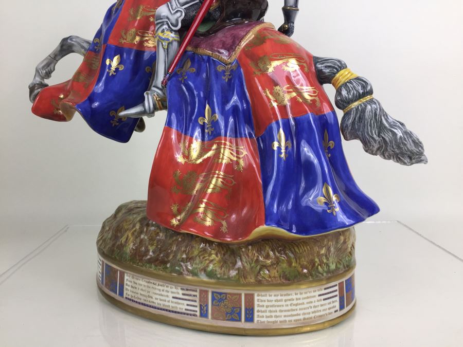 JUST ADDED - RARE Royal Doulton Henry V At Agincourt HN 3947 Prestige 1997 Signed By Michael Doulton Had $35,000 Price Tag [Photo 41]