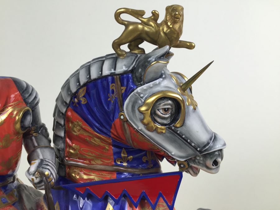 JUST ADDED - RARE Royal Doulton Henry V At Agincourt HN 3947 Prestige 1997 Signed By Michael Doulton Had $35,000 Price Tag [Photo 20]