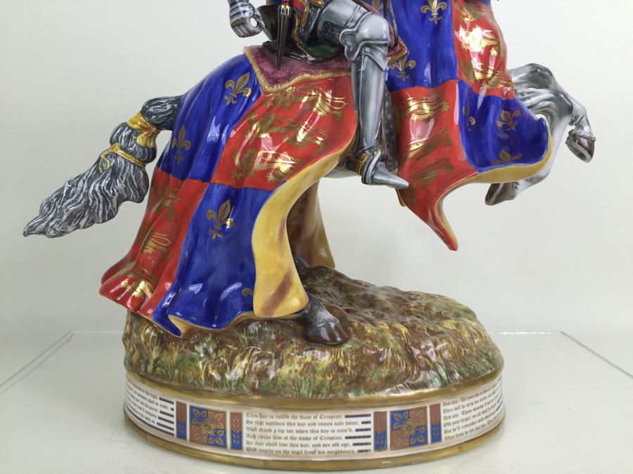 JUST ADDED - RARE Royal Doulton Henry V At Agincourt HN 3947 Prestige 1997 Signed By Michael Doulton Had $35,000 Price Tag [Photo 12]
