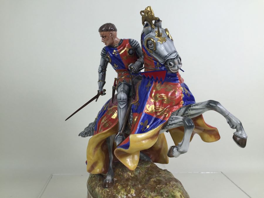 JUST ADDED - RARE Royal Doulton Henry V At Agincourt HN 3947 Prestige 1997 Signed By Michael Doulton Had $35,000 Price Tag [Photo 28]