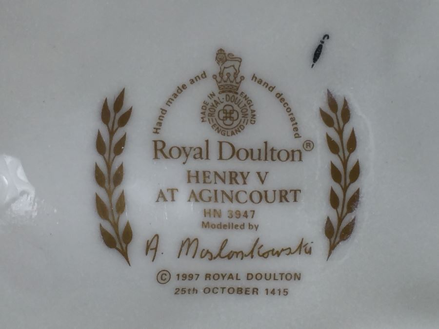 JUST ADDED - RARE Royal Doulton Henry V At Agincourt HN 3947 Prestige 1997 Signed By Michael Doulton Had $35,000 Price Tag [Photo 3]