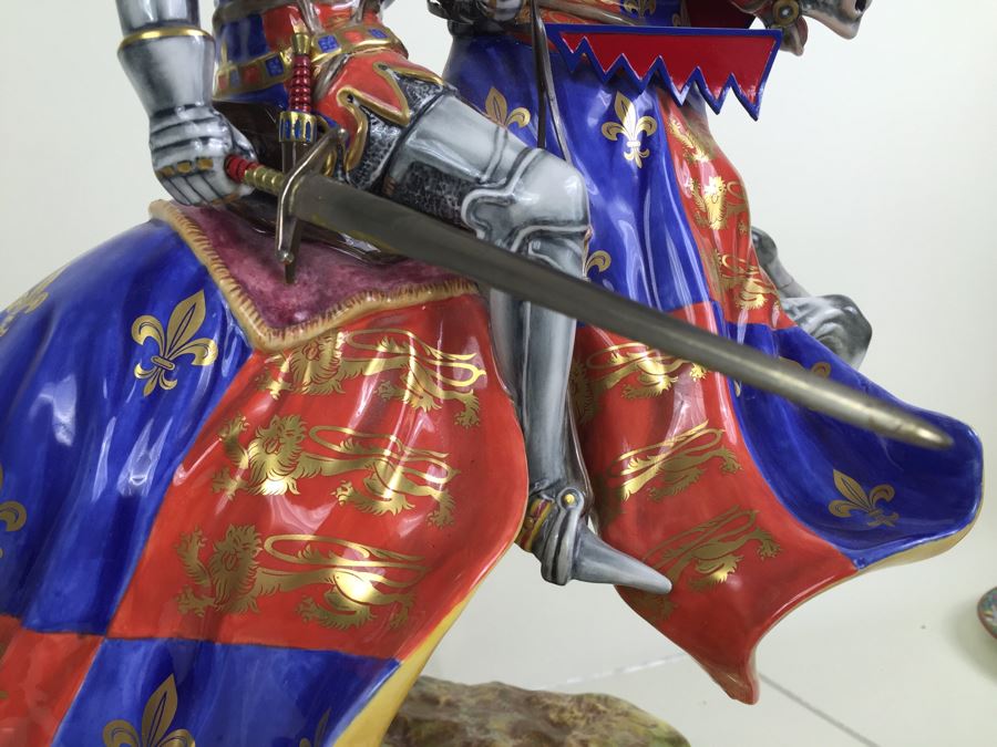 JUST ADDED - RARE Royal Doulton Henry V At Agincourt HN 3947 Prestige 1997 Signed By Michael Doulton Had $35,000 Price Tag [Photo 16]