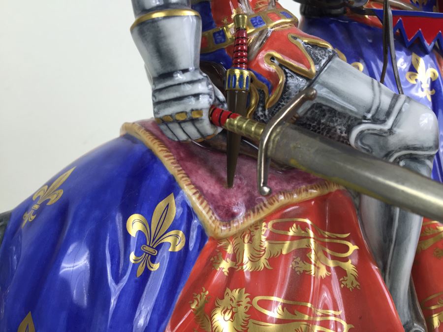 JUST ADDED - RARE Royal Doulton Henry V At Agincourt HN 3947 Prestige 1997 Signed By Michael Doulton Had $35,000 Price Tag [Photo 17]