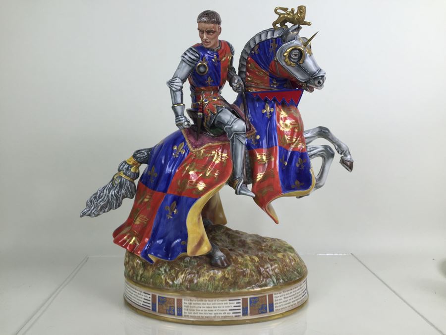 JUST ADDED - RARE Royal Doulton Henry V At Agincourt HN 3947 Prestige 1997 Signed By Michael Doulton Had $35,000 Price Tag [Photo 4]