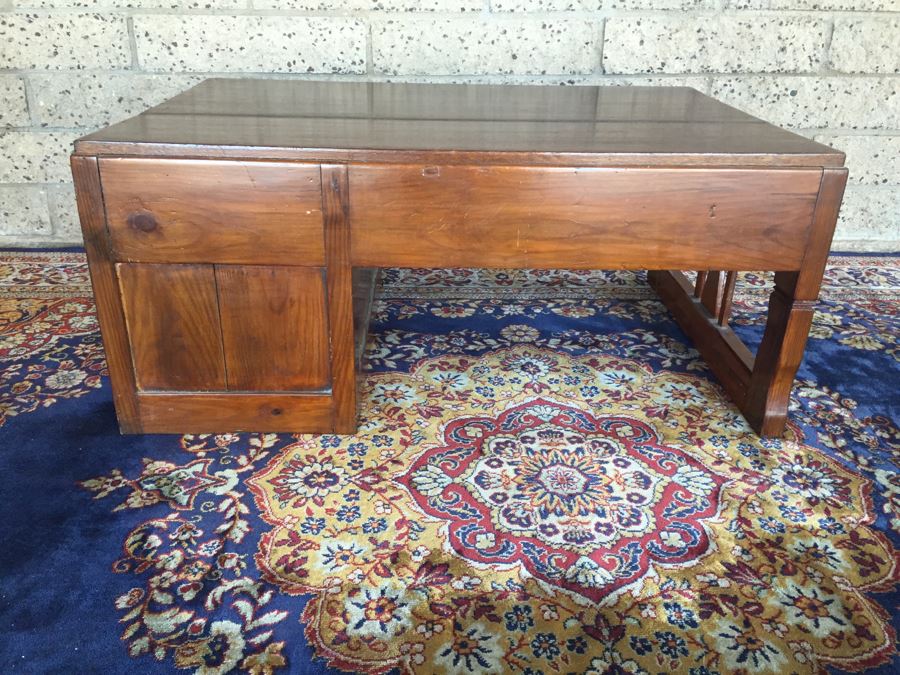 Vintage Wooden Asian Desk [Photo 10]