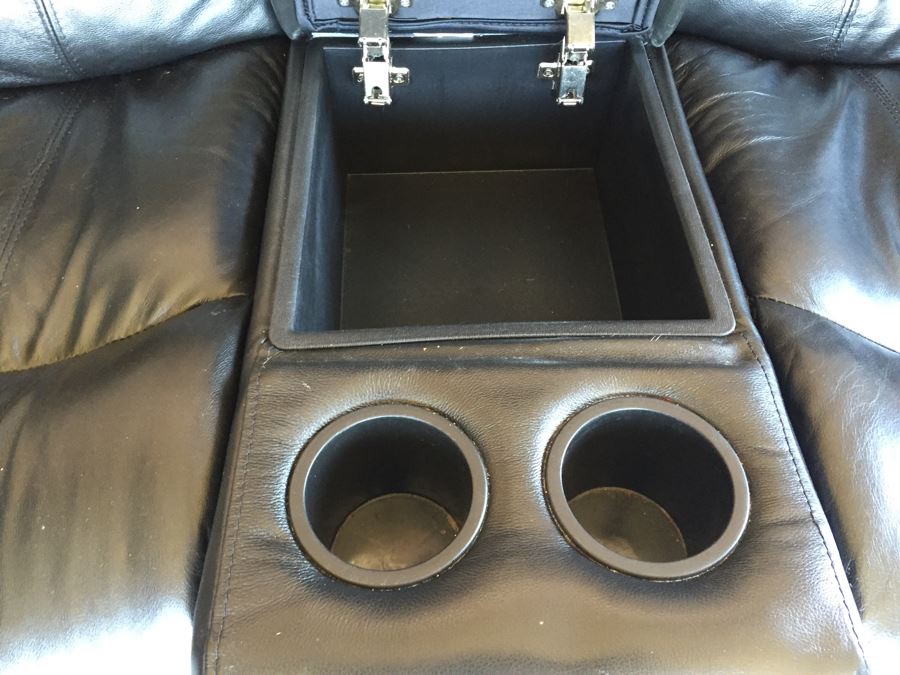 Black Reclining Loveseat [Photo 5]