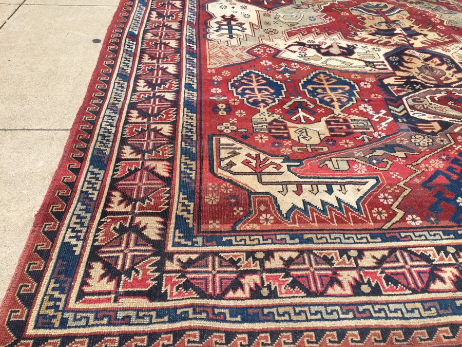 Large Geometric Pattern Persian Area Rug [Photo 8]