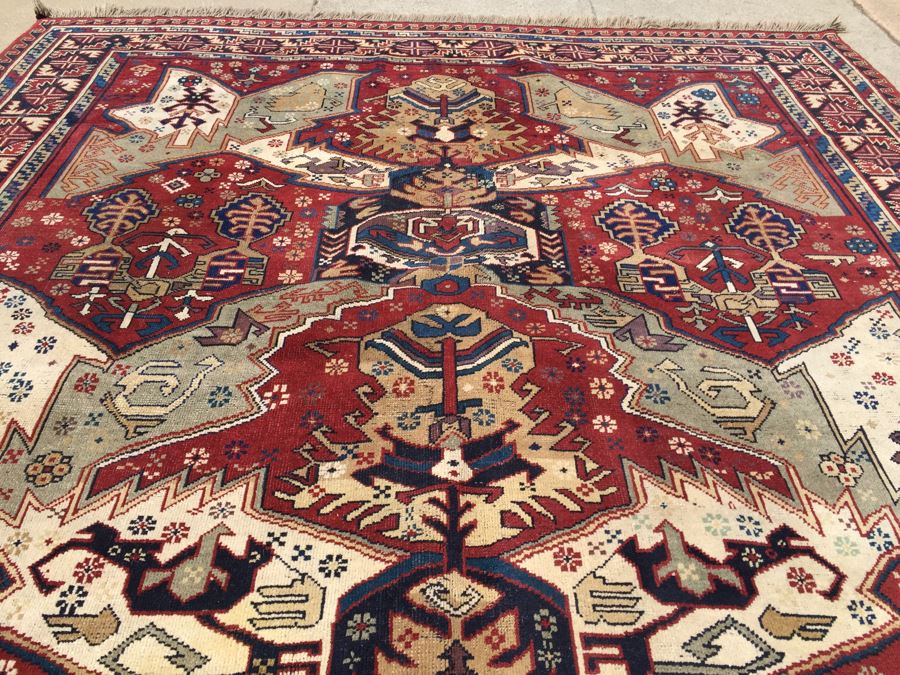 Large Geometric Pattern Persian Area Rug [Photo 6]