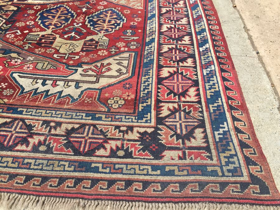 Large Geometric Pattern Persian Area Rug [Photo 7]