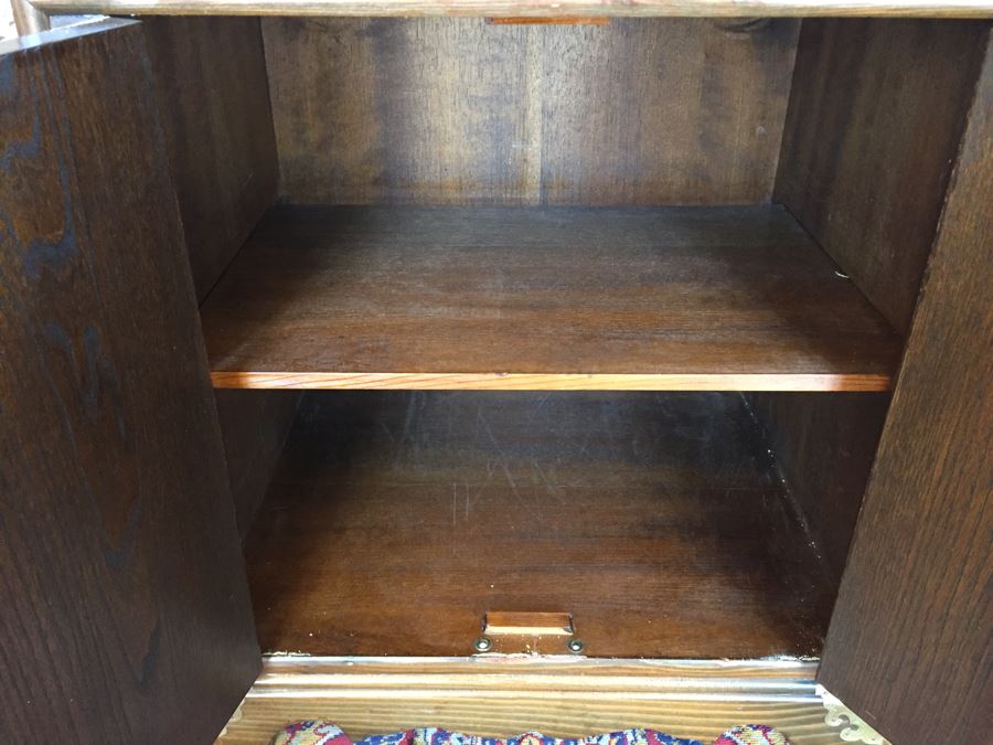 Vintage Korean Silverware Chest Jewelry Chest Of Drawers With Brass Accents And Lock And Key [Photo 21]