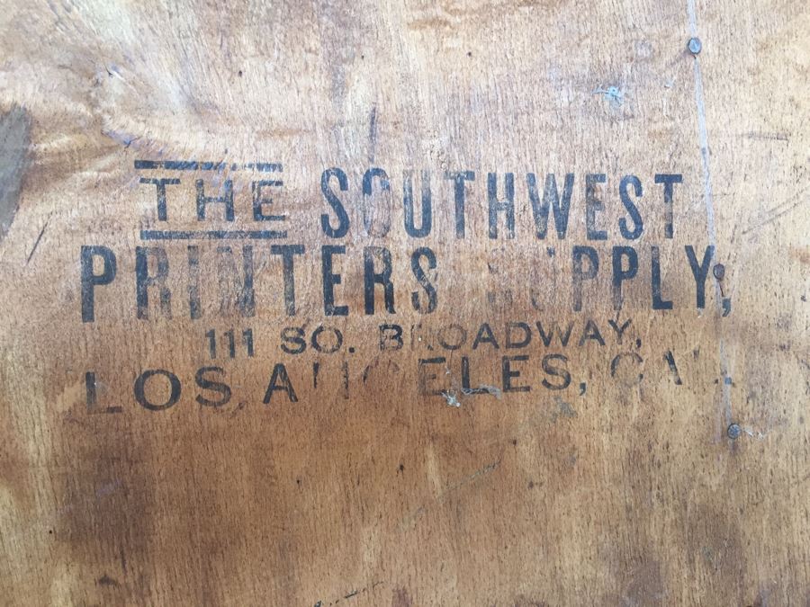 Vintage Printers Wooden Tray Drawer Shadow Box [Photo 2]