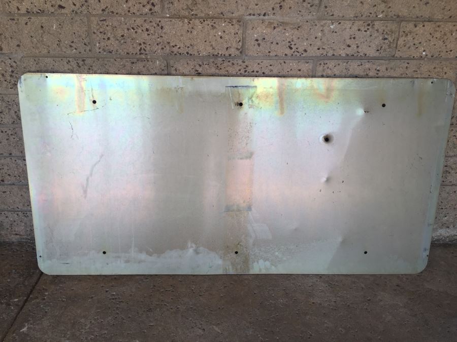 Vintage CA Highway Sign From Northern California 'Lake County Line' With Several Bullet Holes [Photo 6]