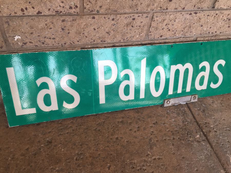 'Las Palomas' Road Sign From Rancho Santa Fe, CA [Photo 4]