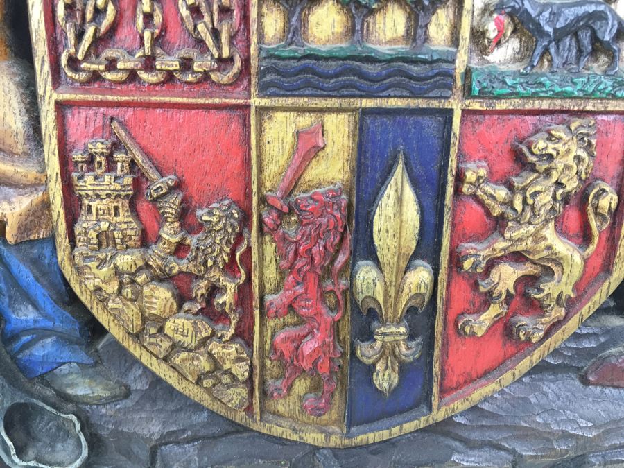 Large Spanish Sign Molded Plastic On Wood Backing 'Euskalerria' Basque Country Spain [Photo 7]