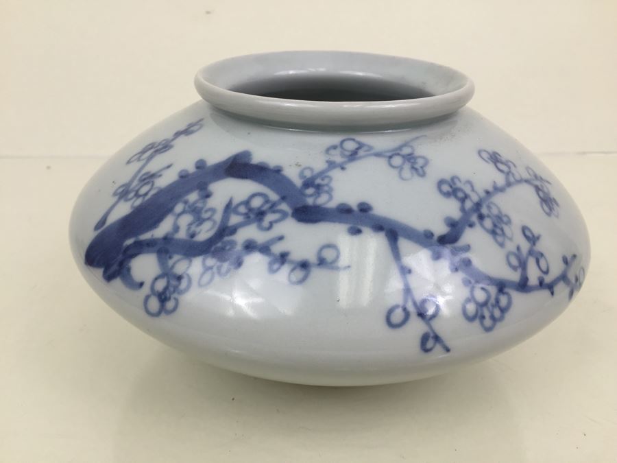 Signed Japanese Blue And White Vase [Photo 2]