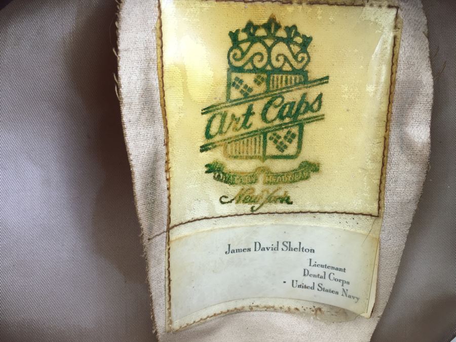 Vintage World War II Lieutenant Dental Corps United States Navy Hat [Photo 3]