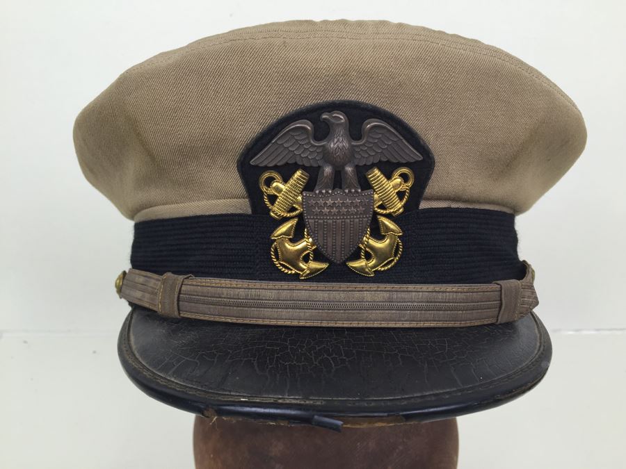 Vintage World War II Lieutenant Dental Corps United States Navy Hat