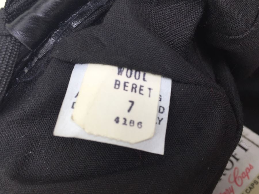 Vintage Wool Beret Cap With Harley-Davidson Pin Size 7 [Photo 5]