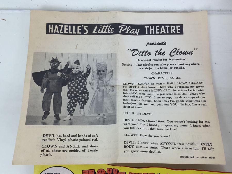 Hazelle's Popular Marionettes Puppet 820 Toe Dancer With Damaged Original Box And Vintage Catalog [Photo 6]
