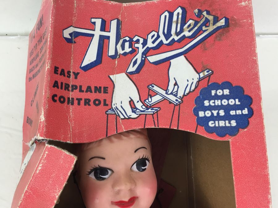 Hazelle's Popular Marionettes Puppet 820 Toe Dancer With Damaged Original Box And Vintage Catalog [Photo 2]