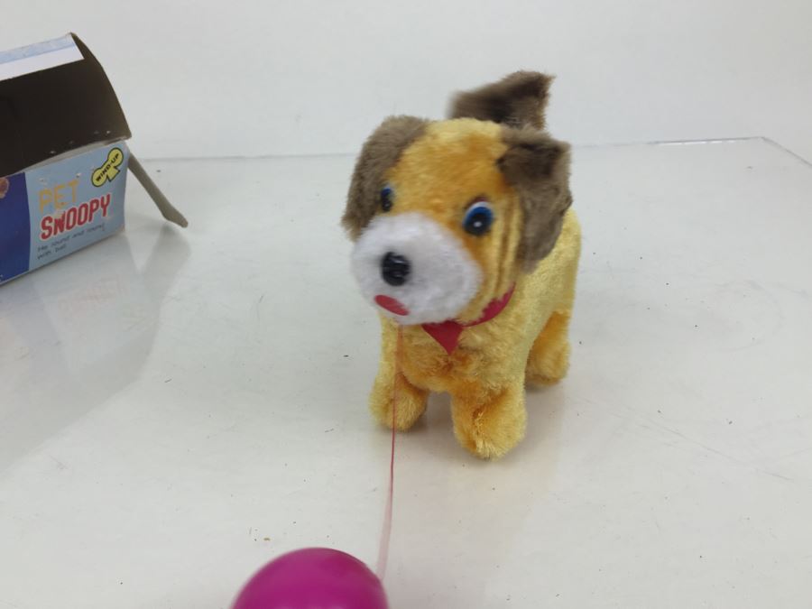 Working Vintage Wind-Up Pet Snoopy Toy With Original Box By Jamina [Photo 8]