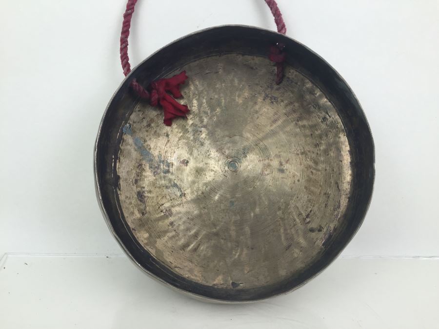 Vintage Brass Gong With Great Tone Loud [Photo 8]