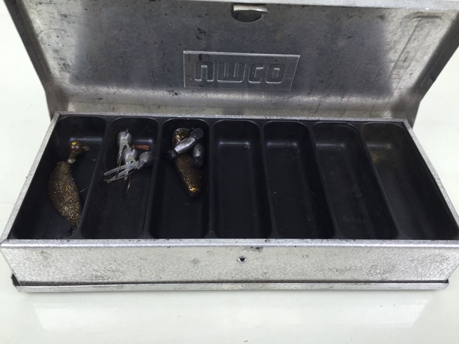 Vintage Fishing Tackle Box With Tackle [Photo 4]
