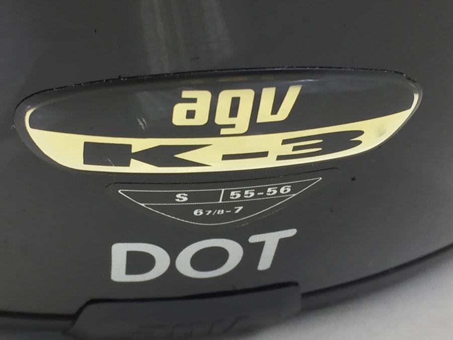 AGV Motorcycle Helmet K-3 Size Small Black Made In Italy [Photo 12]
