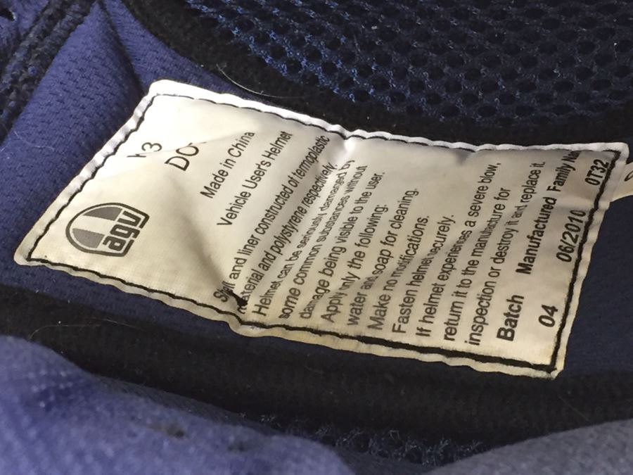 AGV Motorcycle Helmet K-3 Size Small Black Made In Italy [Photo 13]